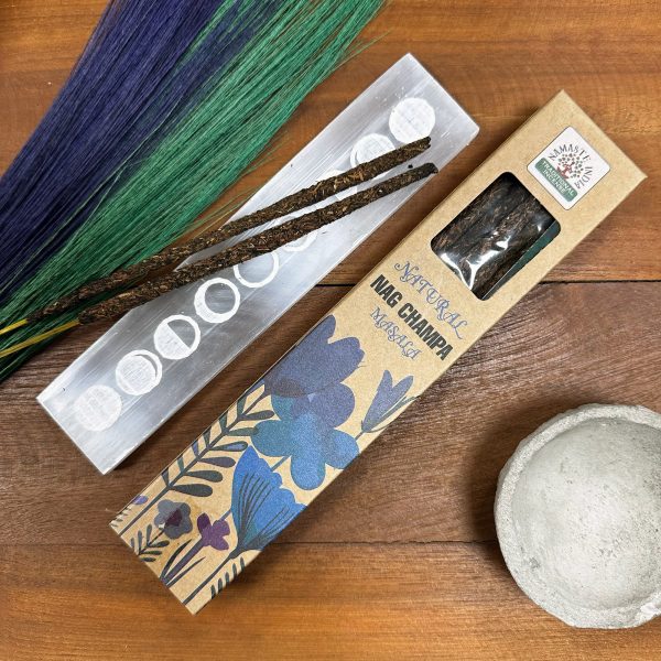 Naturalne kadzidełka Nag Champa Masala – mistyczny zapach do medytacji i aromaterapii