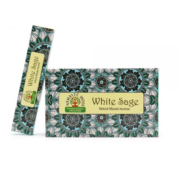 Kadzidełka Masala Namaste Mandala - Biała Szałwia