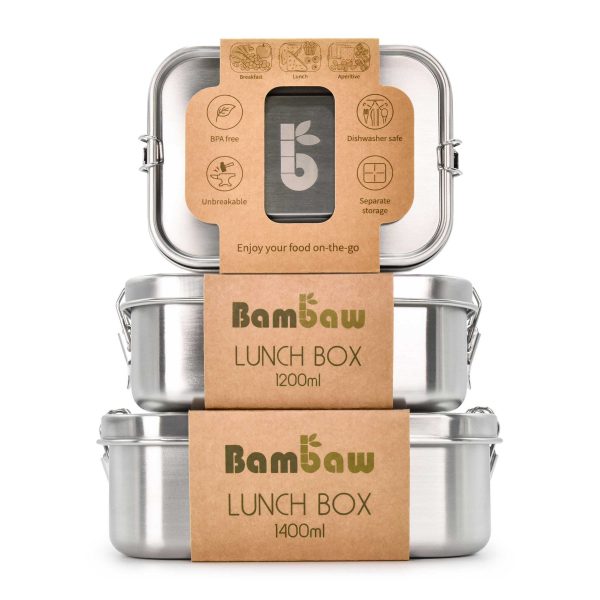 Lunchbox ze stali nierdzewnej, bez BPA
