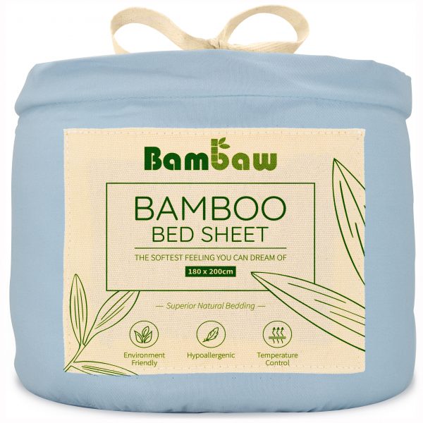 Bambaw, Prześcieradło Bambusowe, Jasnoniebieski