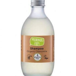 Delikatny szampon z ekstraktem z organicznego rumianku, w szklanej butelce, 280 ml, Pierpaoli Ekos Personal Care rumianku