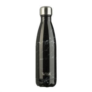 Butelka termiczna na wodę w kolorze czarnego marmuru Wink