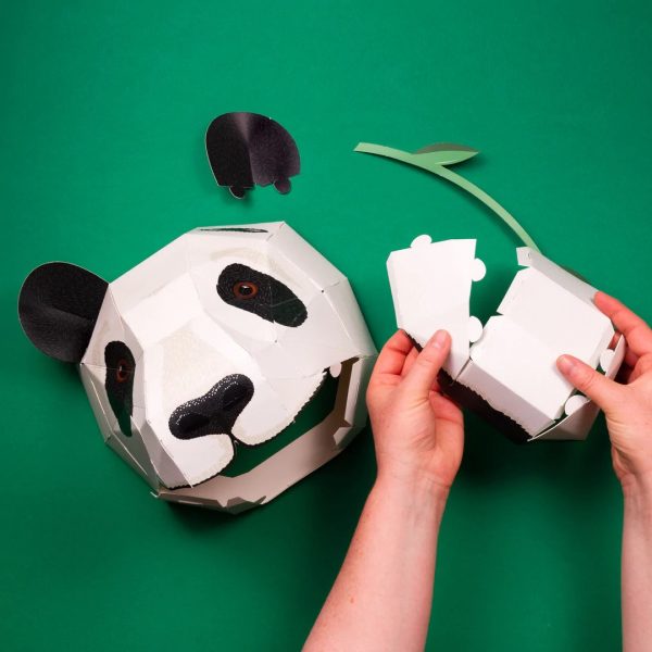 Panda Origami Wielka Głowa do złożenia składania clockwork soldier
