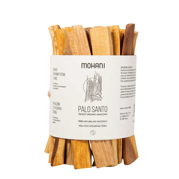 Palo Santo (Bursera Graveolens) to naturalne kadzidło o charakterystycznym drzewnym aromacie.
